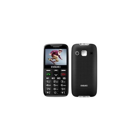 EVOLVEO EasyPhone XR, mobilní telefon pro seniory s nabíjecím stojánkem, černá