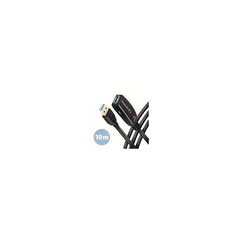 AXAGON ADR-310, USB 3.2 Gen 1 A-M - A-F aktivní prodlužovací / repeater kabel, 10m