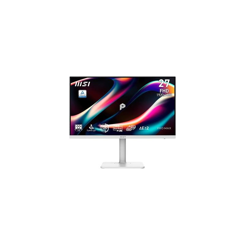 MSI PRO MAX 271PHW E14/ 27"/ 1920x1080/ IPS/ 4ms/ 144Hz/ 300cd/m2/ 1500:1/ HDMI/ VESA/ bílý