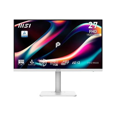 MSI PRO MAX 271PHW E14/ 27"/ 1920x1080/ IPS/ 4ms/ 144Hz/ 300cd/m2/ 1500:1/ HDMI/ VESA/ bílý