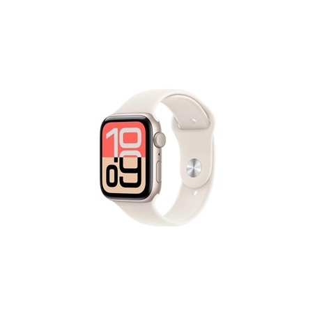 Apple Watch SE 3 GPS 44mm Starlight Aluminium Case with Starlight Sport Band - S/M