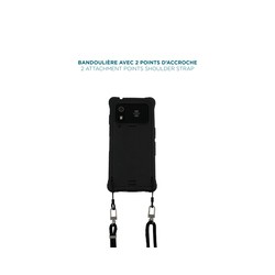 ADJUSTABLE LANYARD - BLACK - 2/ATTACHMENT POINTS 2 SOFT O-RINGS