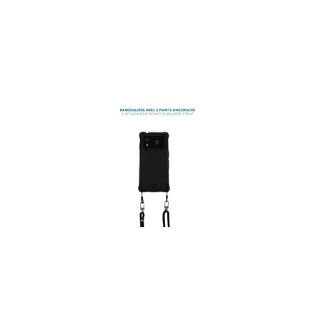 Mobilis Adjustable Lanyard - Black - 2/Attachment Points 2 Soft O-Rings