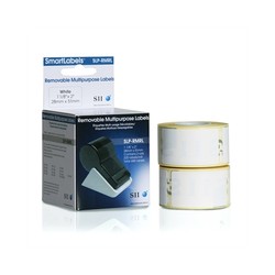 SLP-RMRL WHITE LABEL REMOVABLE/28X51MM 220 LAB/ROLL
