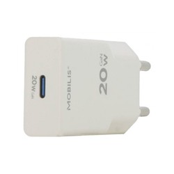 ENERGY CHARGER - 20W ULTRA-THIN/WALL CHARGER - 1 USB C - WHITE