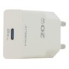 Mobilis Energy Charger - 20W Ultra-Thin/Wall Charger - 1 USB C - White