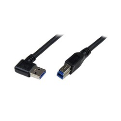 1M USB 3 CABLE RIGHT ANGLE BK/.