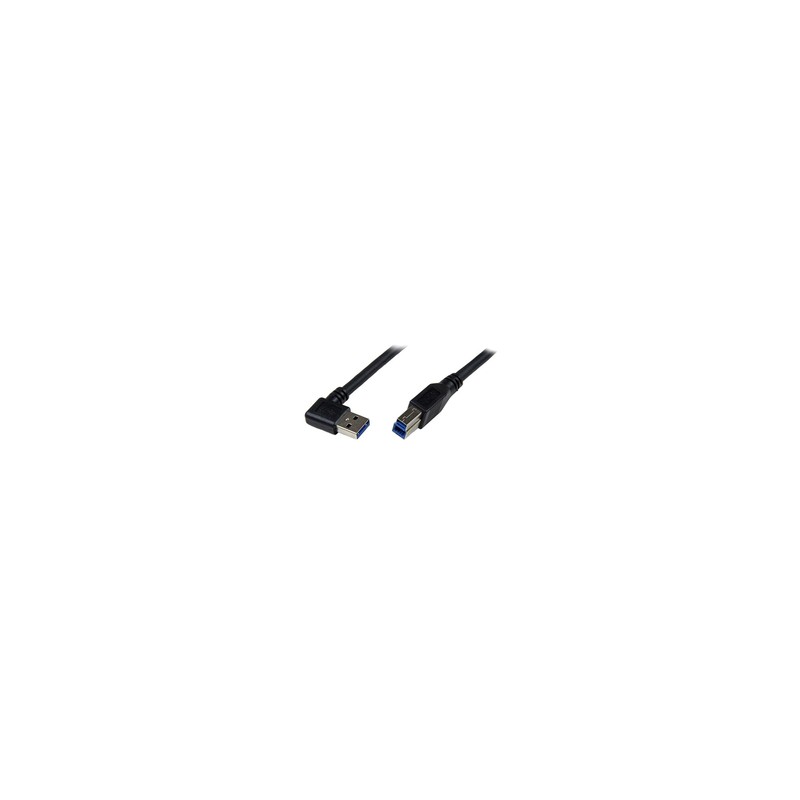 1M USB 3 CABLE RIGHT ANGLE BK/.