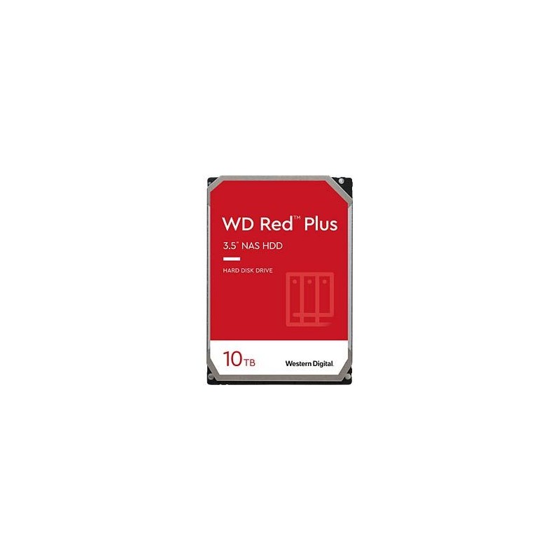QNAP WD, HDD, Red Plus, SATA III, 3.5-inch, 10TB, WD100EFGX