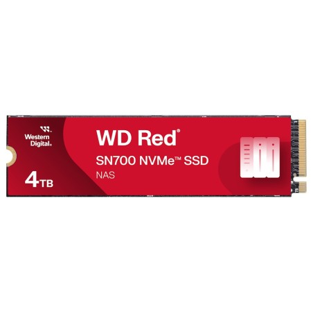 QNAP WD, SSD, Red SN700, PCIe NVMe Gen3, M.2 2280, 4TB, WDS400T1R0C