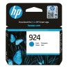 HP 924 Cyan Original Ink Cartridge (400 pages)