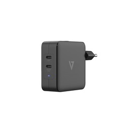65W USB-C PD GAN AC CHARGER/2 X USB-C PORTS INTL PLUGS