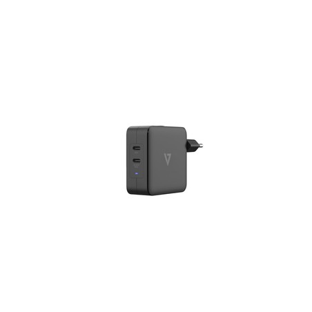 65W USB-C PD GAN AC CHARGER/2 X USB-C PORTS INTL PLUGS