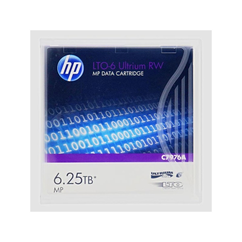 HP LTO-6 Ultrium 6.25TB MP RW Data Cartridge C7976A (1x LTO6 Ultrium 6.25TB MPRWDataCartridge)