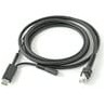 CABLE - SHIELDED USB: SERIES A CONNECTOR, 7FT. (2.8M), STRAIGHT (SUPPORTS 12V POWER SUPPLY)
