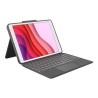 Logitech Combo Touch - Klávesnice a pouzdro - s trackpad - podsvícení - Apple Smart connector - QWERTZ - německá - grafit - pro