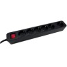 Mcab Socket Strip 6S PVC 3M BK Eco/16A/3680W