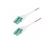20M OM4 MULTIMODE FIBER CABLE/UNIBOOT/OFNR RISER/100G - 50/125
