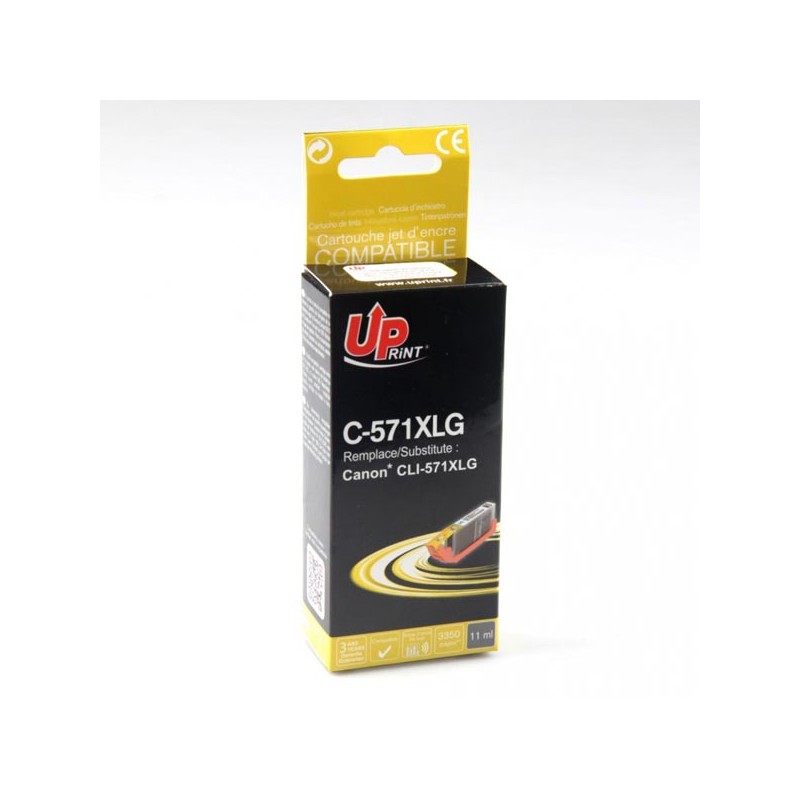 UPrint kompatibilní ink s CLI571GY XL, C-571XLGY, grey, 300str., 11ml, high capacity