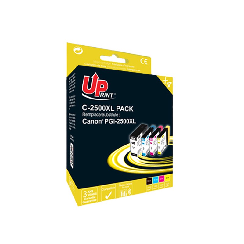 UPrint kompatibilní ink s PGI 2500XL, C-2500XL BK/C/M/Y PACK, black/cyan/magenta/yellow, 75+3x21ml