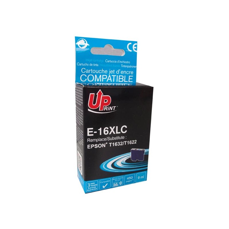 UPrint kompatibilní ink s C13T16324010, T163240, 16XL, E-16XLC, cyan, 450str., 9ml