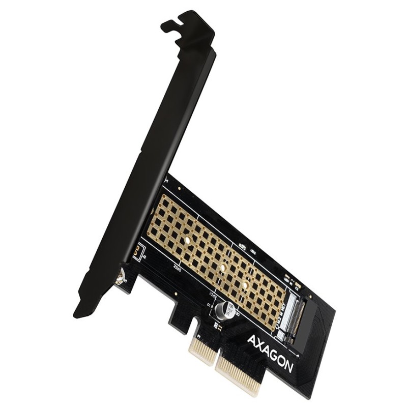 AXAGON PCEM2-N, PCIe x4 - M.2 NVMe M-key slot adaptér, vč. LP