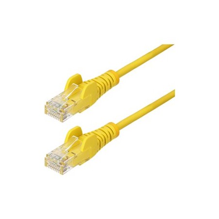 Startech 25CM Yellow Slim CAT6 Cable/Slim Snagless RJ45 UTP Patch CAB