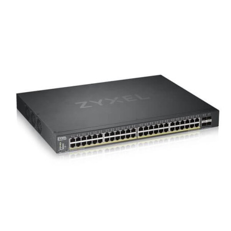 Zyxel XGS1935-52HP, 52 Port Lite-L3 Smart Managed PoE Switch, 48x Gigabit PoE and 4x 10G SFP+, hybrid mode