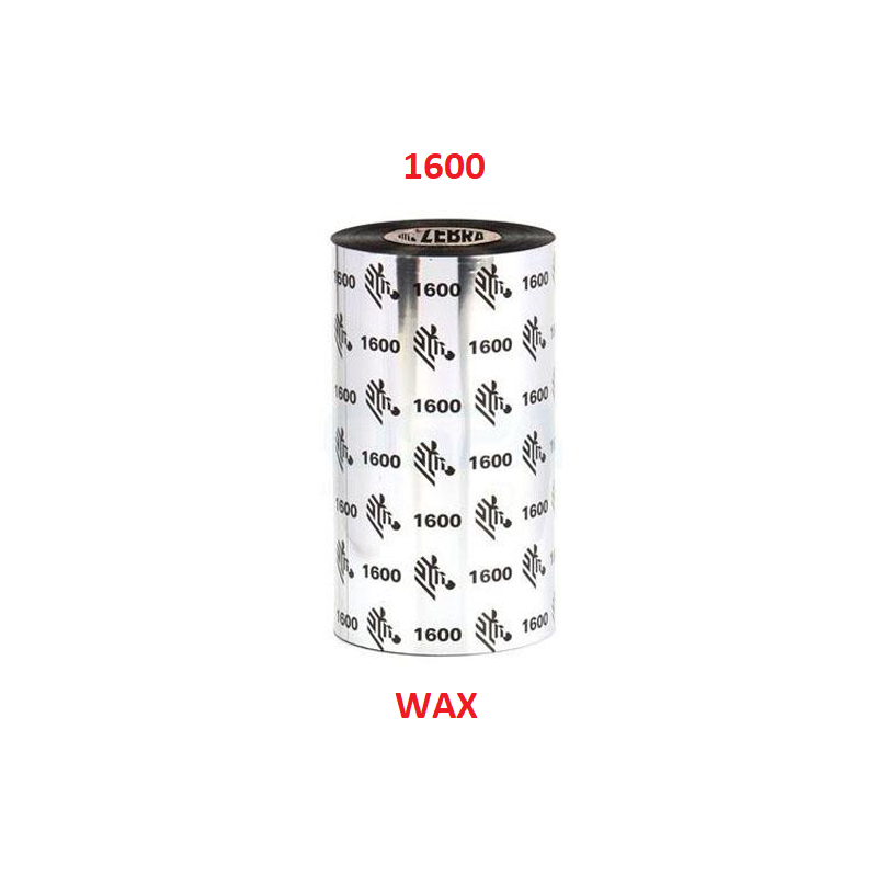 Wax Ribbon, 156mmx450m,1600 Economy Wax, 25mm core