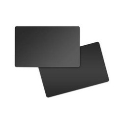 CARD,FOOD SAFE PVC,30 MIL,BLACK/BLACK,MATTE (500 BOX)