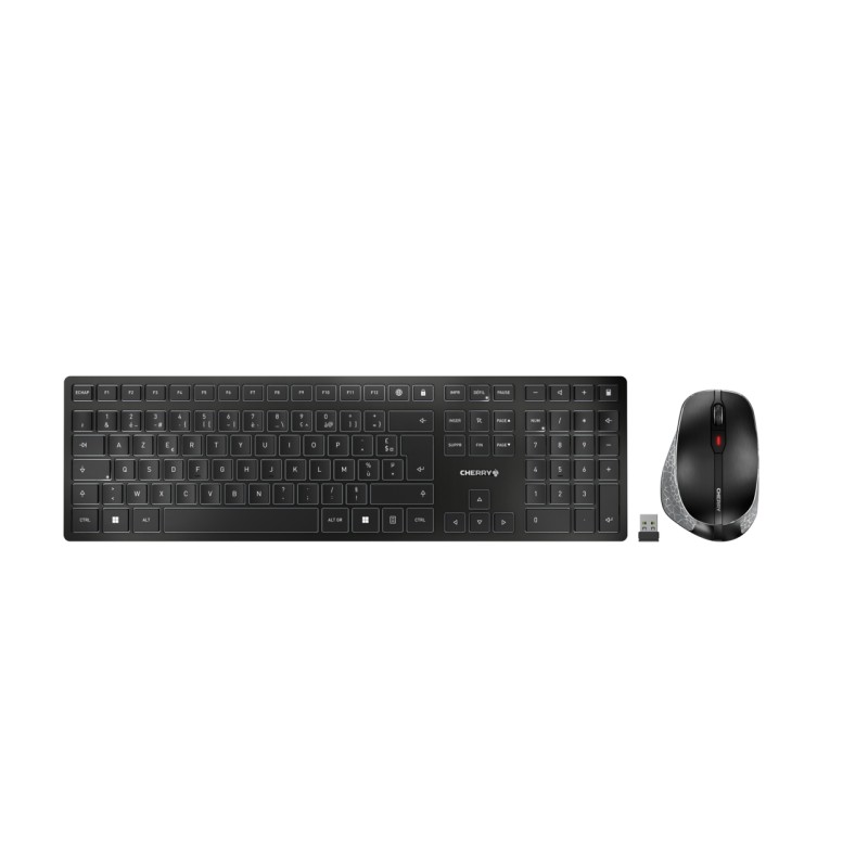 Cherry DW 9500 Slim Keyboard Combo/Wireless Black France