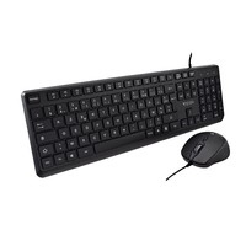 V7 USB Pro Keyboard Mouse Combo ES/QWERTY ES Spanish Lasered Keycap