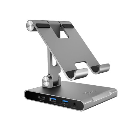 J5Create Multi-Angle Stand With Docking/Station For iPad Pro Space Grey