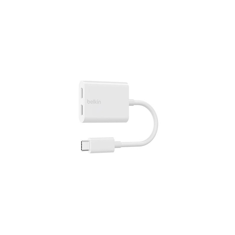 ROCKSTAR USB-C/AUDIO- UND LADEADAPTER WEI