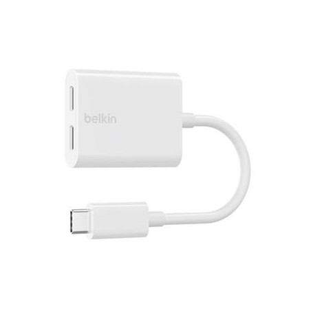 ROCKSTAR USB-C/AUDIO- UND LADEADAPTER WEI