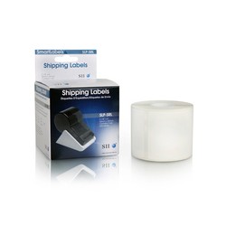 SLP-SRL WHITE LABEL 54X101MM/220 LAB/ROLL. 1 ROLL/BOX