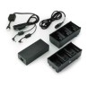 Two 3 slot battery chargers (charges 6 batteries) with power supply and Y cable ZQ600, QLn or ZQ500. UK power cord included