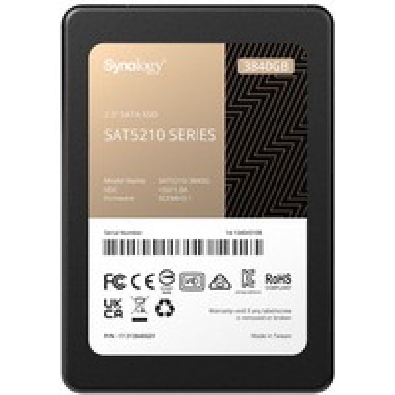 Synology SAT5210 2.5IN SATA SSD 3840 GB/7MM SATA 6GB/S READ530 WRITE500