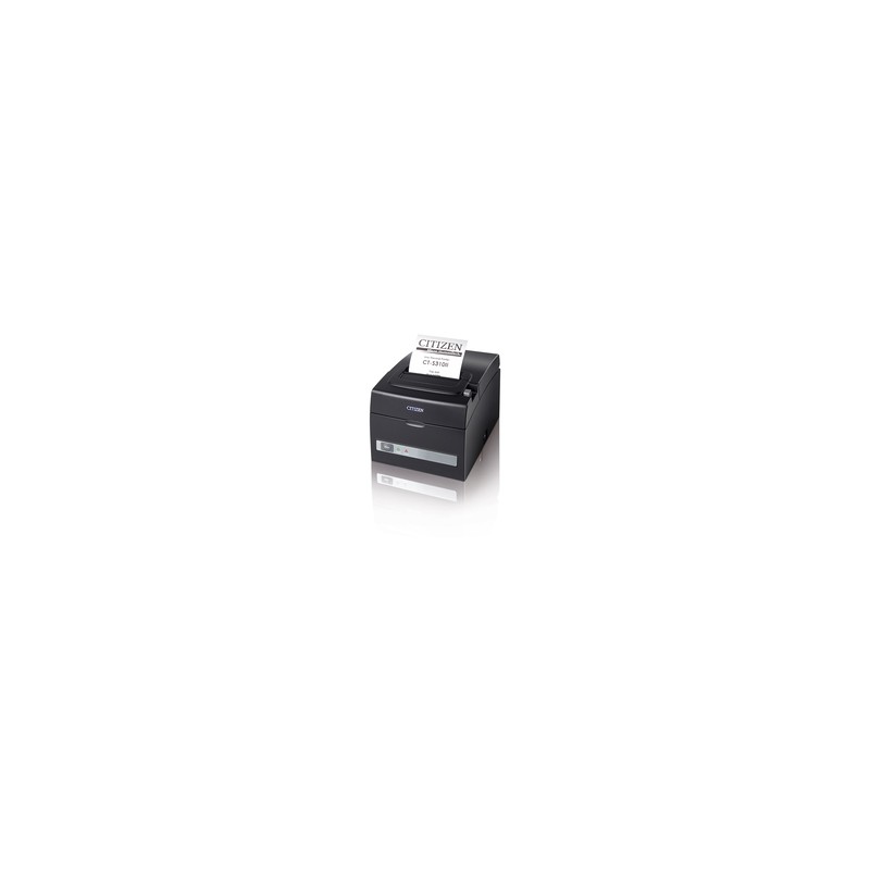 Thermal printer Ethernet + USB interfaces, integrated PSU, Black