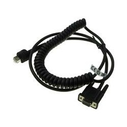 Cable CAB-549, RS-232 PWR, 9P, Female, Coiled, 2.4 m / 7.8 ft., IP67