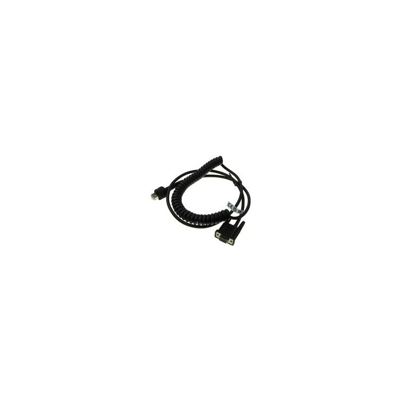 Cable CAB-549, RS-232 PWR, 9P, Female, Coiled, 2.4 m / 7.8 ft., IP67