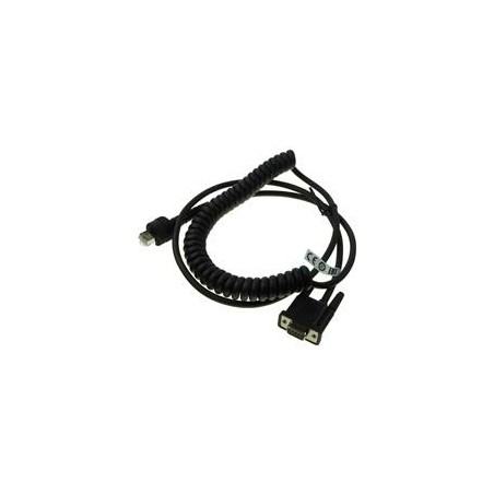 Cable CAB-549, RS-232 PWR, 9P, Female, Coiled, 2.4 m / 7.8 ft., IP67