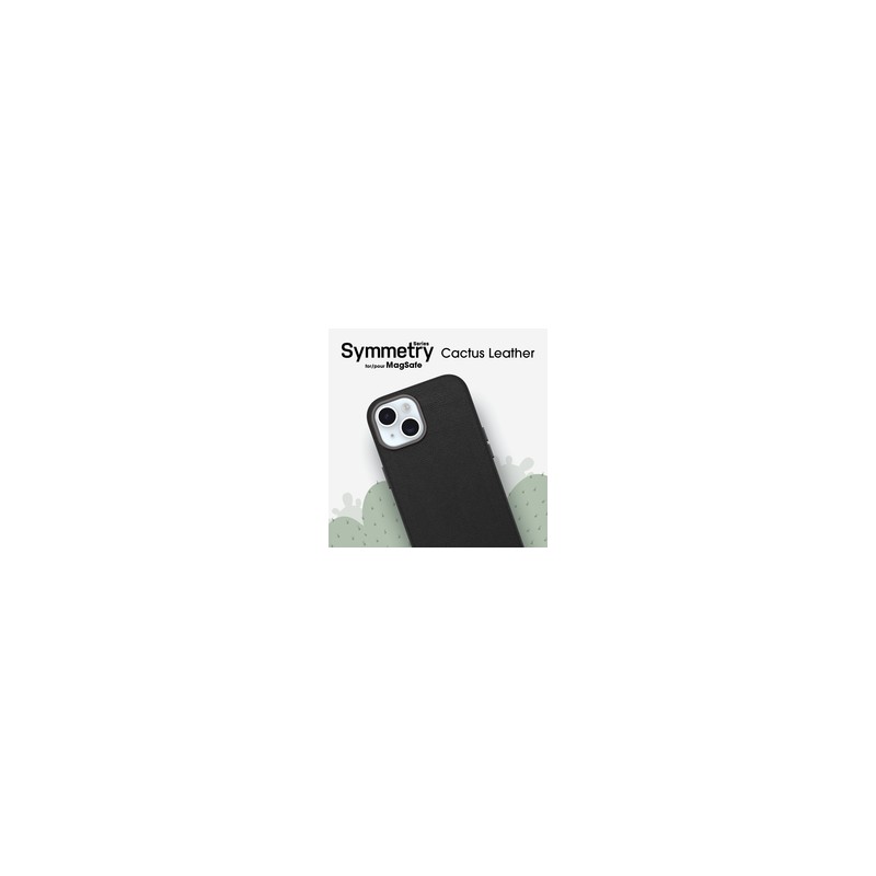 Otterbox OB Symmetry Cactus Leather/Apple iPhone 15 Noir Ash - Black