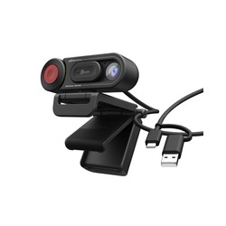 HD WEBCAM WITH AUTO MANUAL/FOCUS SWITCH BLACK
