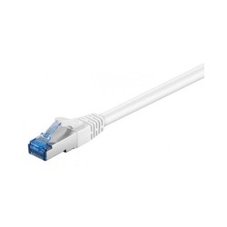 CAT6A SFTP RJ45 0.5M WHITE LSZH/10GBIT PATCH CABLE CU