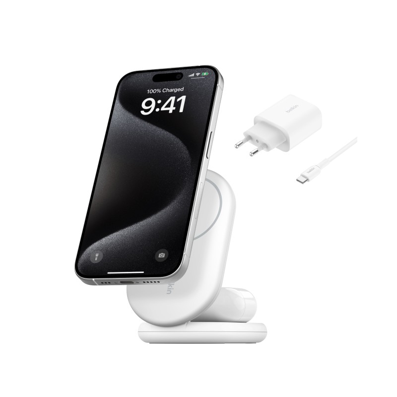 WRLSS BOOST CHARGEQI2/KLAPPBARE 2IN1 LADESTAT. 15WATT WIZ028VFWH
