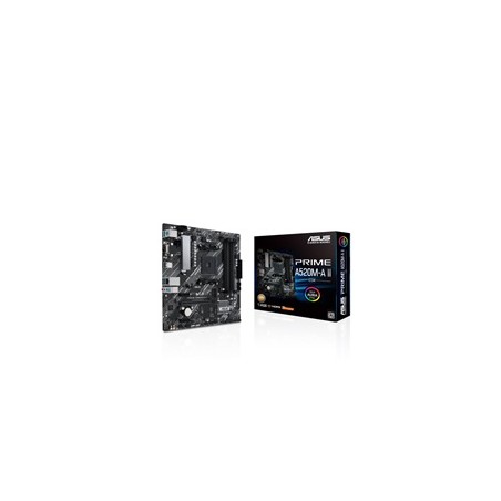 ASUS MB Sc AM4 PRIME A520M-A II CSM, AMD A520, 4xDDR4, 1xDP, 1xHDMI, 1xVGA, mATX