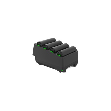 WT5400/WT6400 4-Slot Spare Battery Charger, Requires PWR-BGA12V50W0WW, DC Cable CBL-DC-388A1-01 And AC Cord