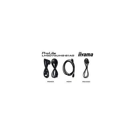 Iiyama LH5075UHS-B1AG 50IN LCD UHD SDM/50 3840X2160 UHD VA Panel Haze 2