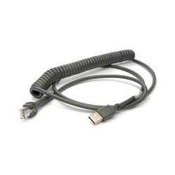 Cable, USB, Type A, Coiled, POT, CAB-524, 8 ft.